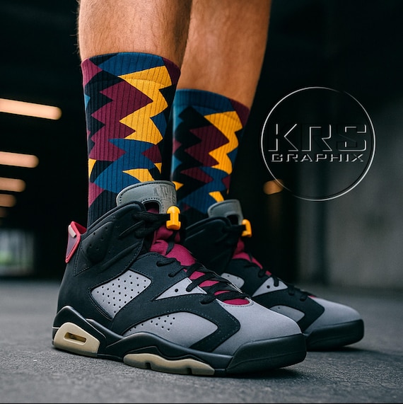 jordan retro 6 bordeaux on feet