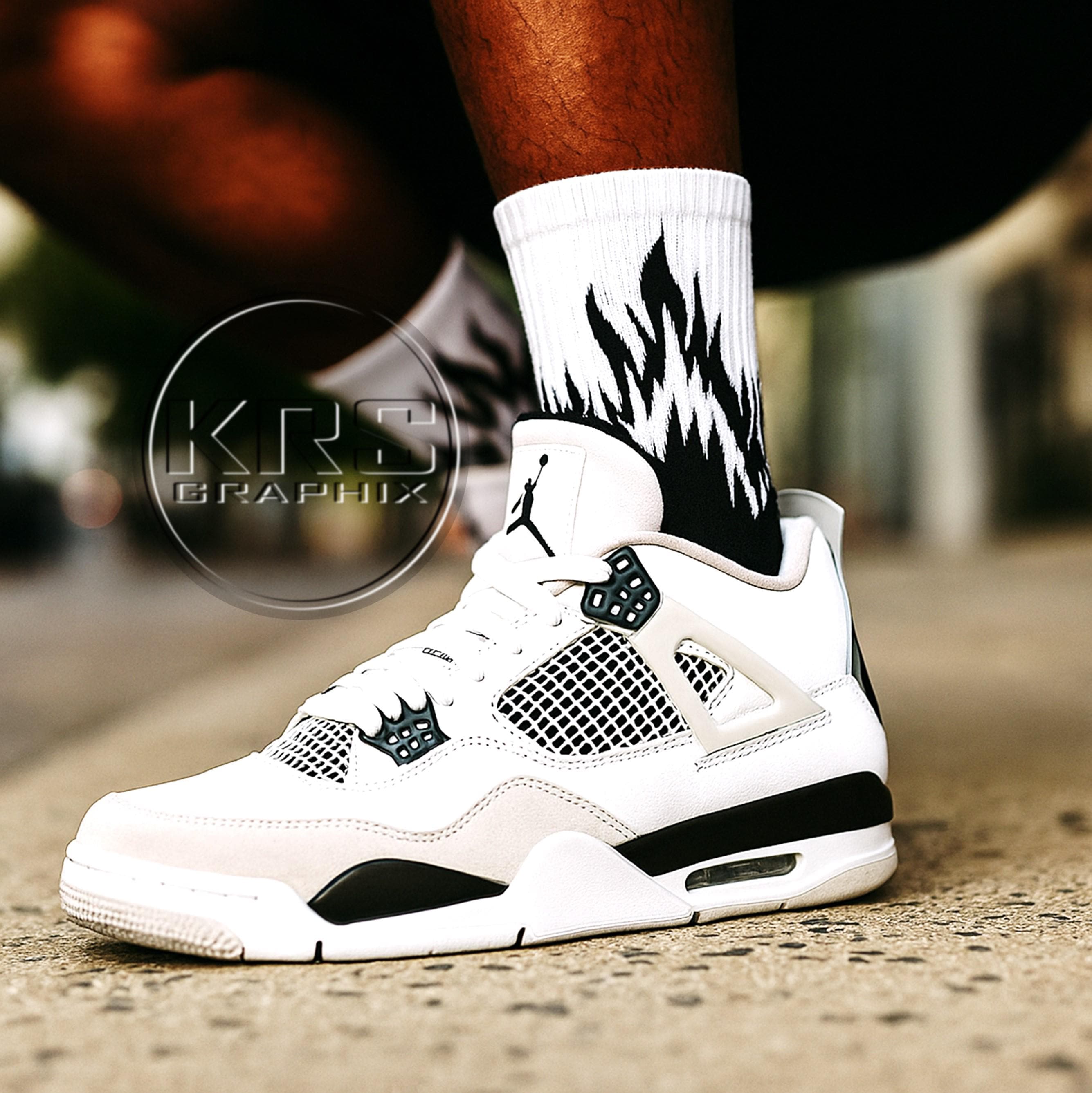 socks to wear with jordan 4