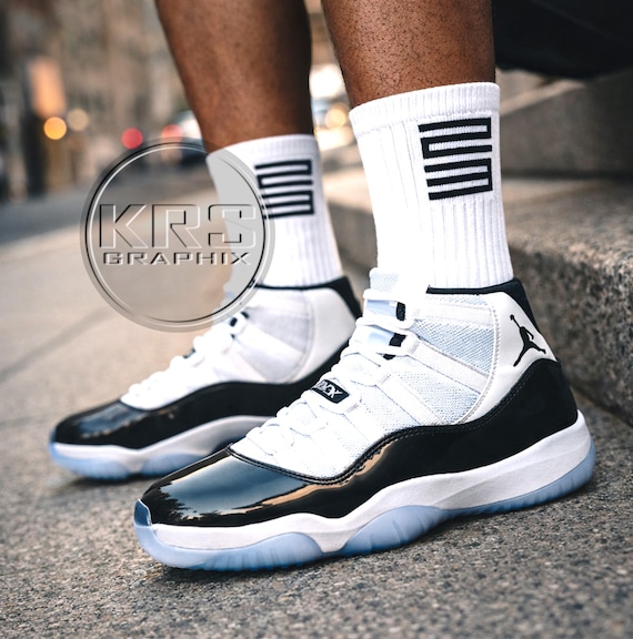 space jam jordan 11 on feet