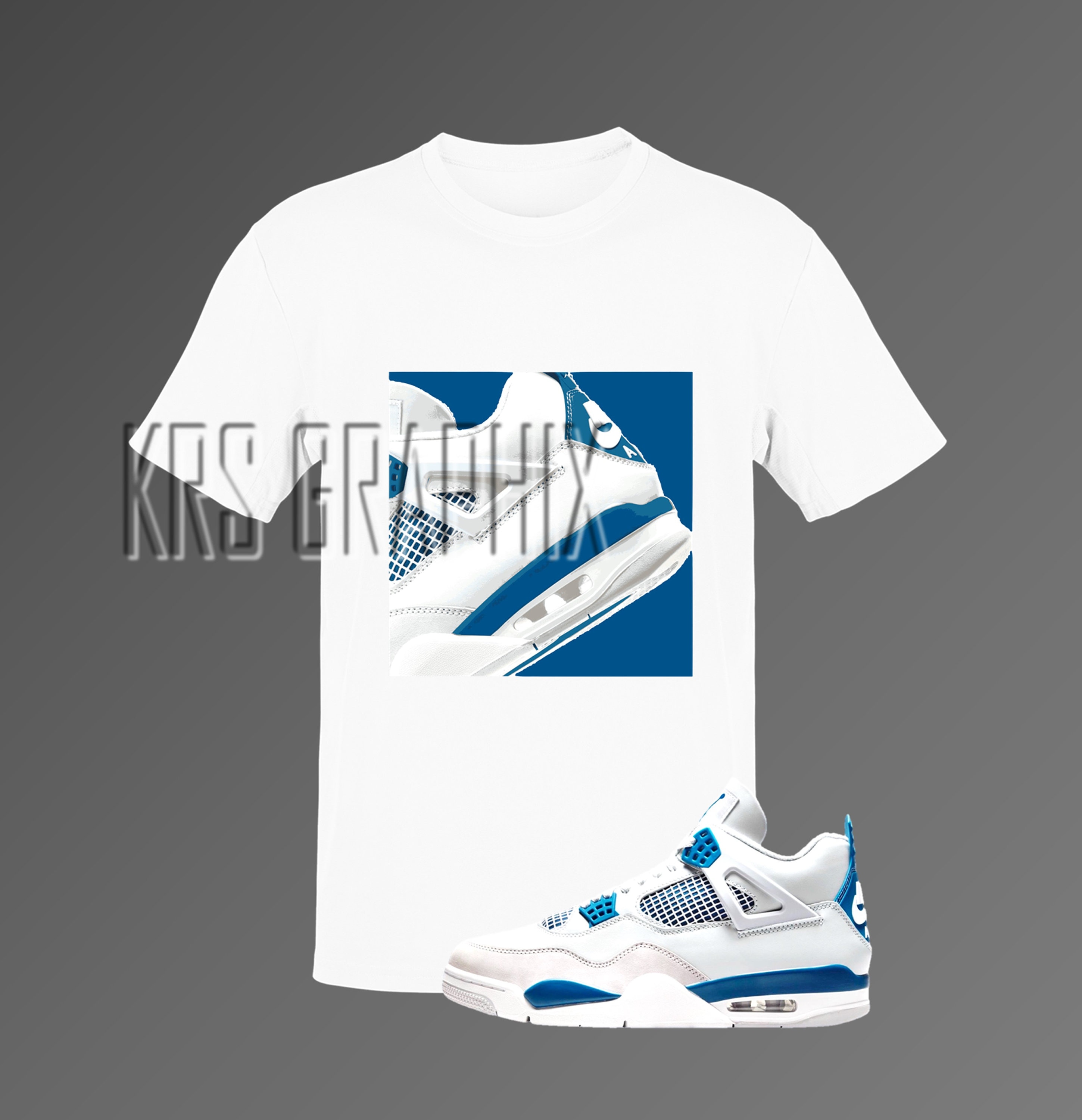 university blue 4s shirts