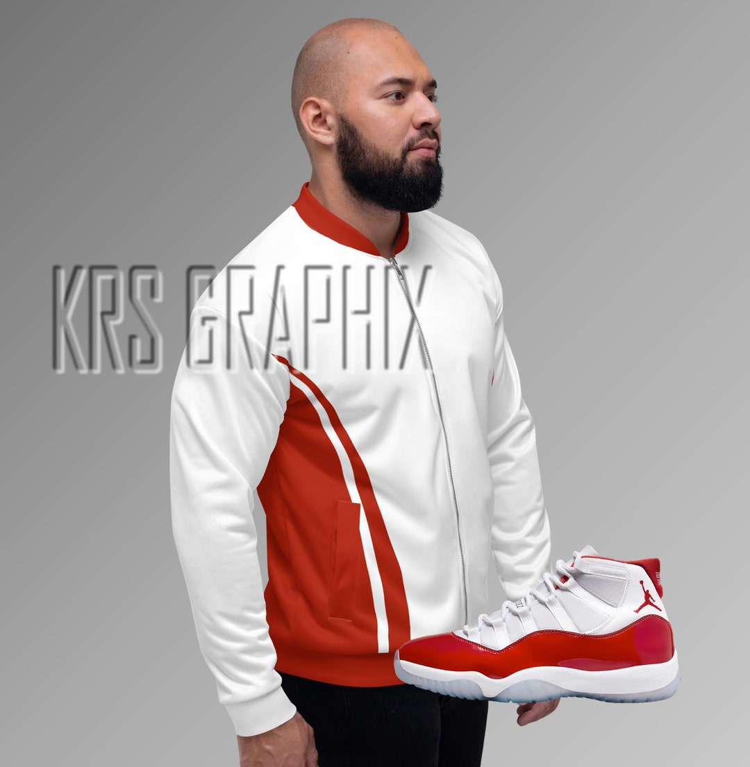 Cherry Jacket Cherry 11 Jacket Cherry 11s Jacket Jordan Etsy