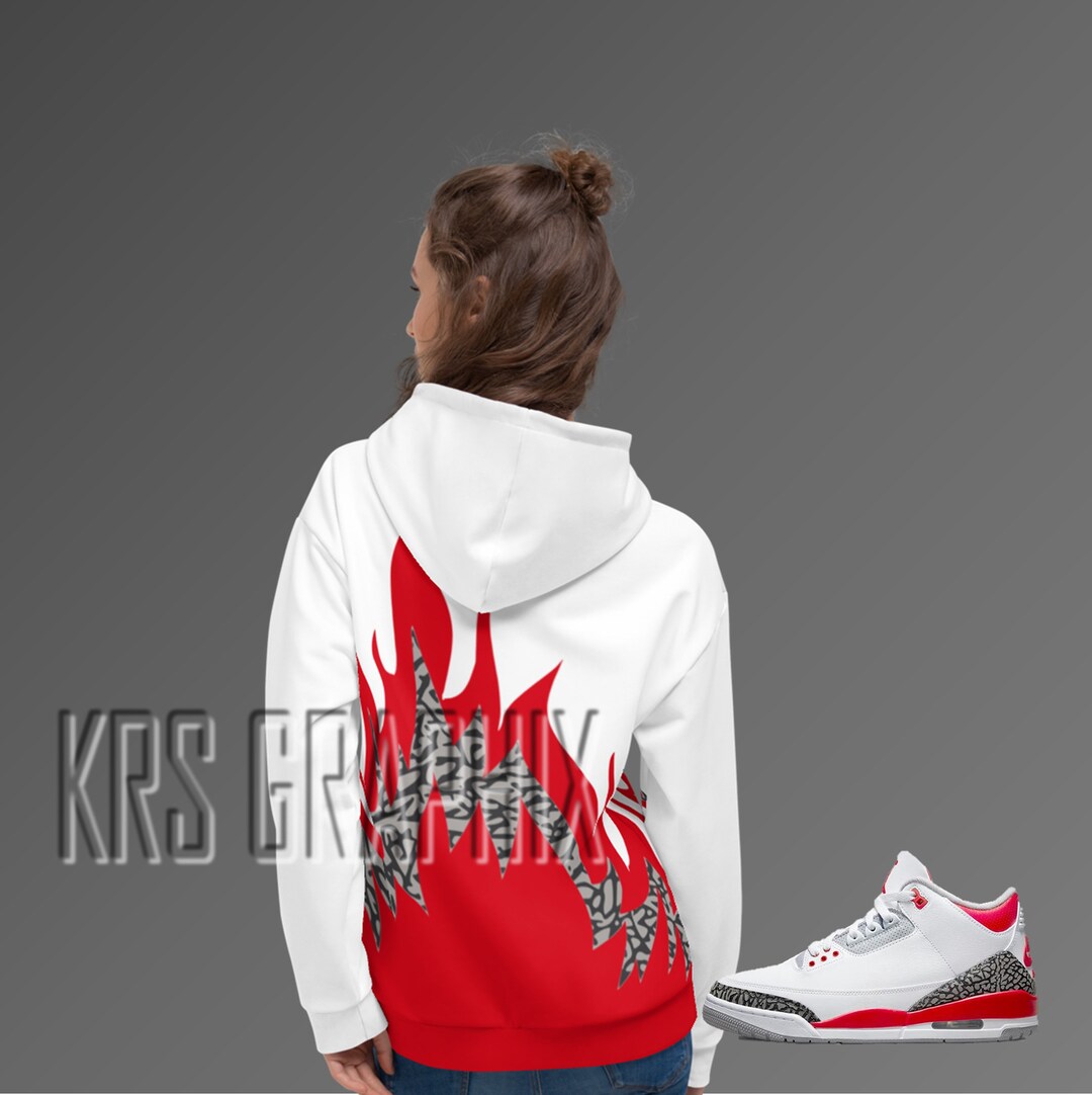 Fire Red Hoodie Fire Red Hoodie Fire Red 3s Hoodie Jordan