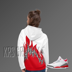 Fire Red Hoodie | Fire Red 3 Hoodie | Fire Red 3s Hoodie | Jordan 3 Hoodie