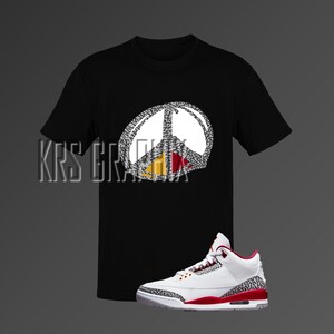 Cardinal Shirt | Cardinal 3 Shirt | Cardinal 3s Shirt | Jordan 3 Shirt Peace