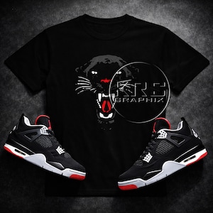 T-shirt som matchar Jordan 4 Bred Reimagined - Panther
