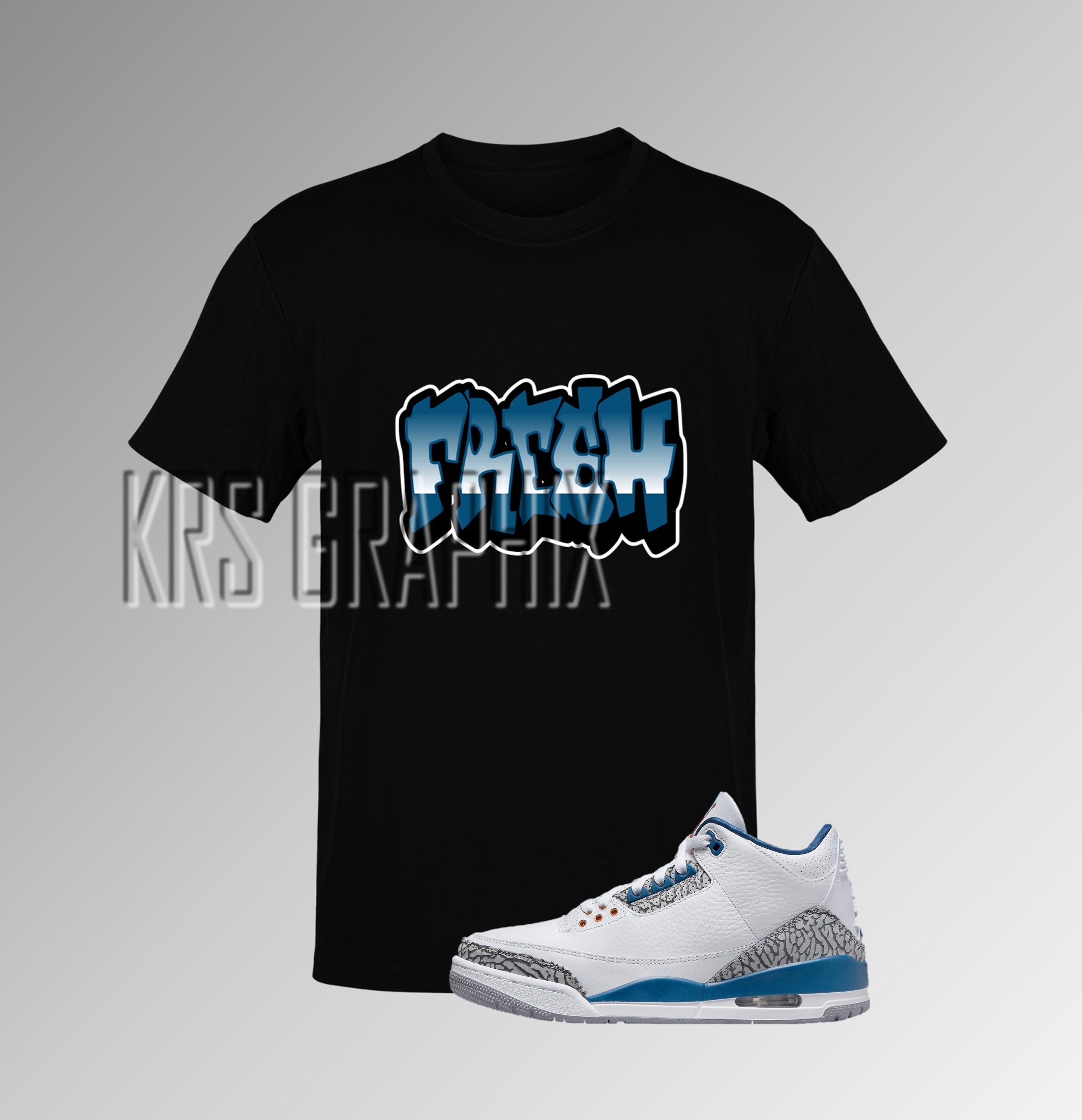 I’m selling the Air Jordan Retro 3 Wizards with my own merch of t shirts. Jordan 3 Wizard Shirt - Etsy main image 3