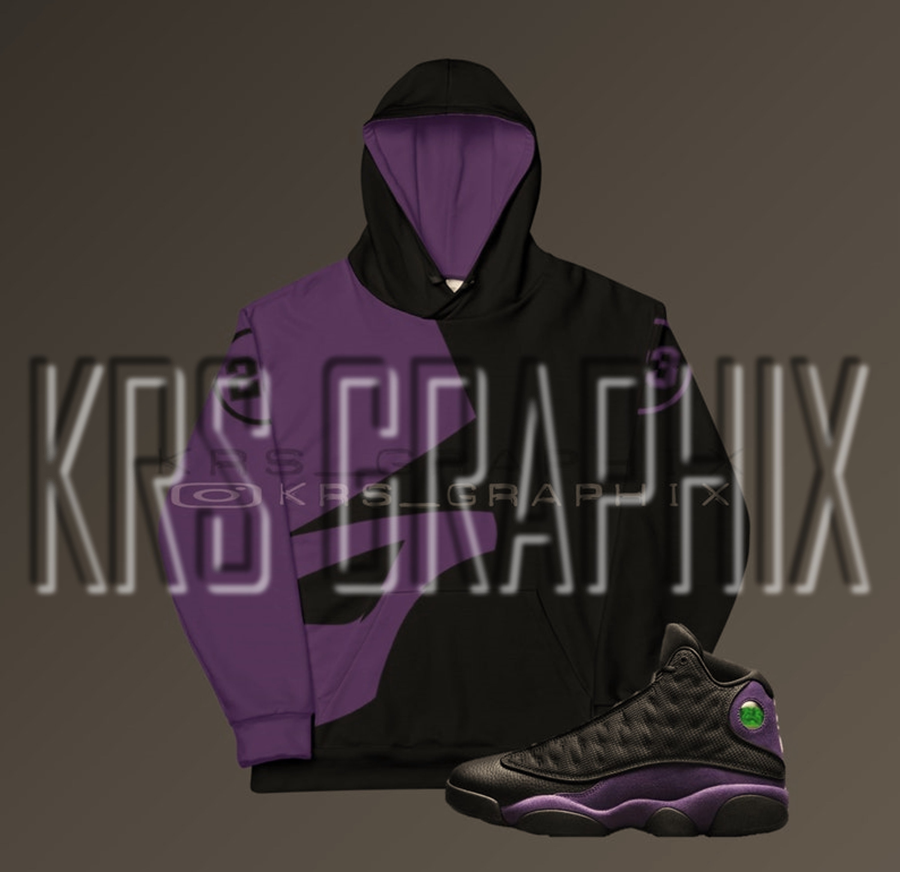 retro 13 purple