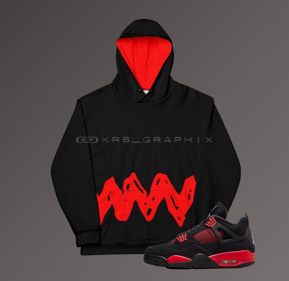 Red jordan cheap hoodie