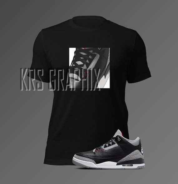 jordan 3 black cement shirt