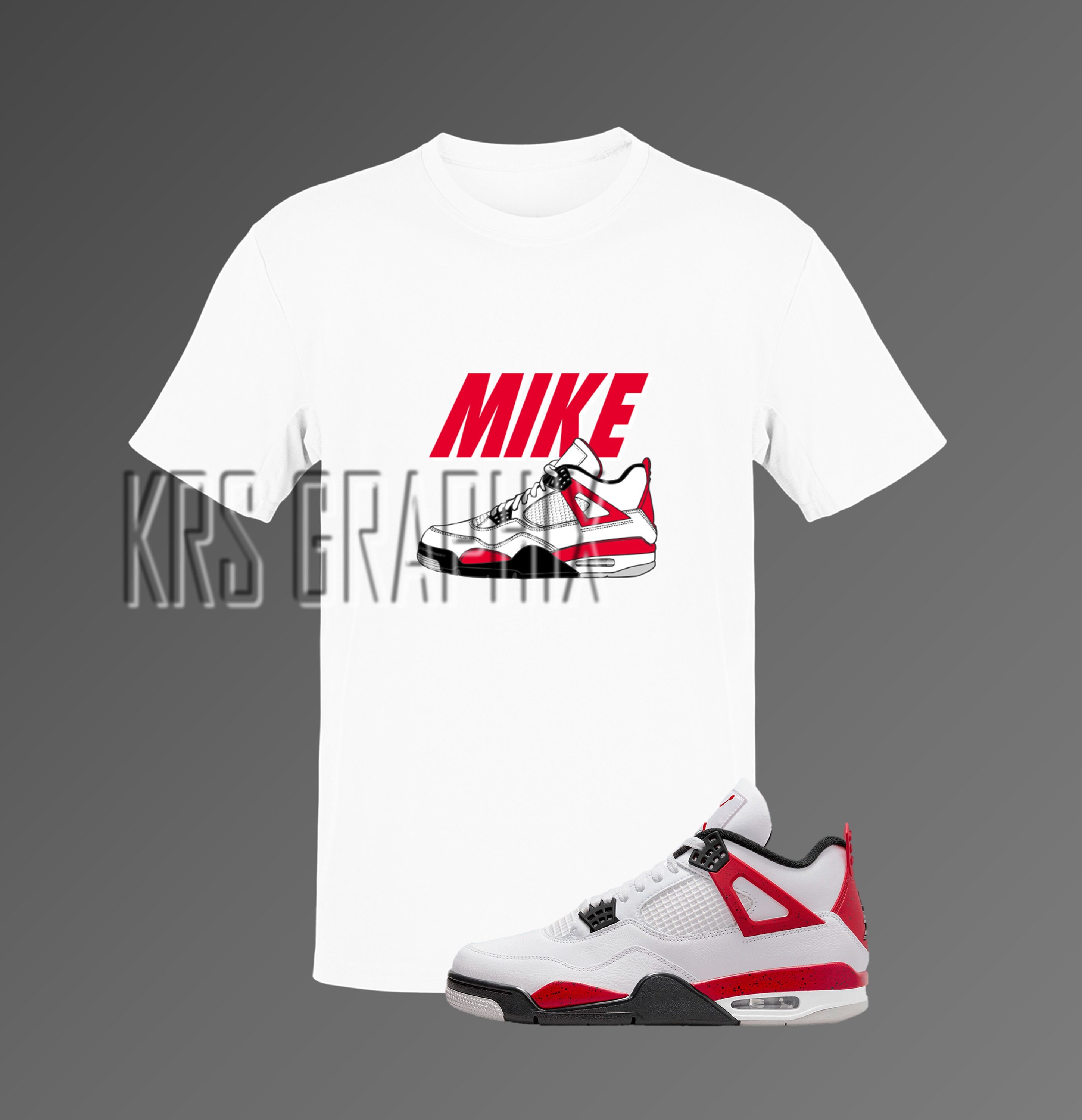 Jordan 3 Red Cement Shirt to Match - Etsy