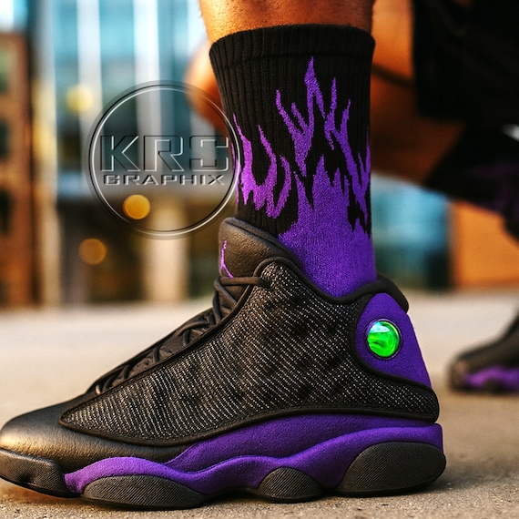 Court Purple Socks | Court Purple 13 Socks | Court Purple 13s