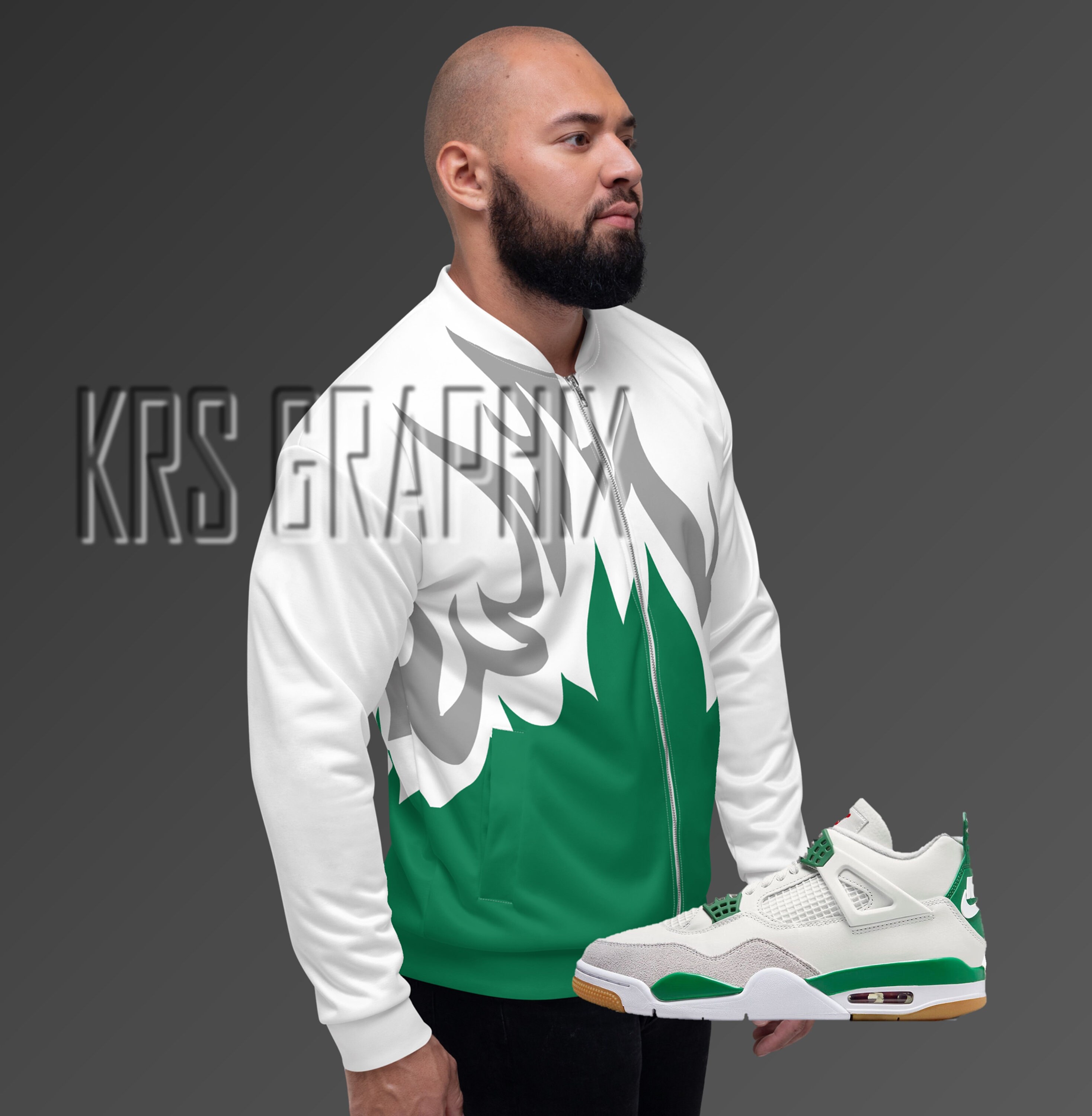 jordan 1 pine green jacket