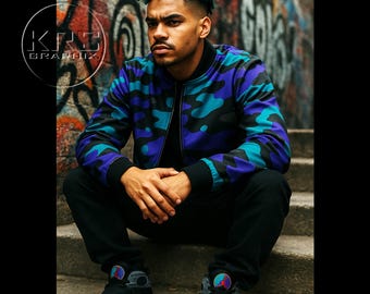 Jacket To Match Jordan 8 Aqua - Camo