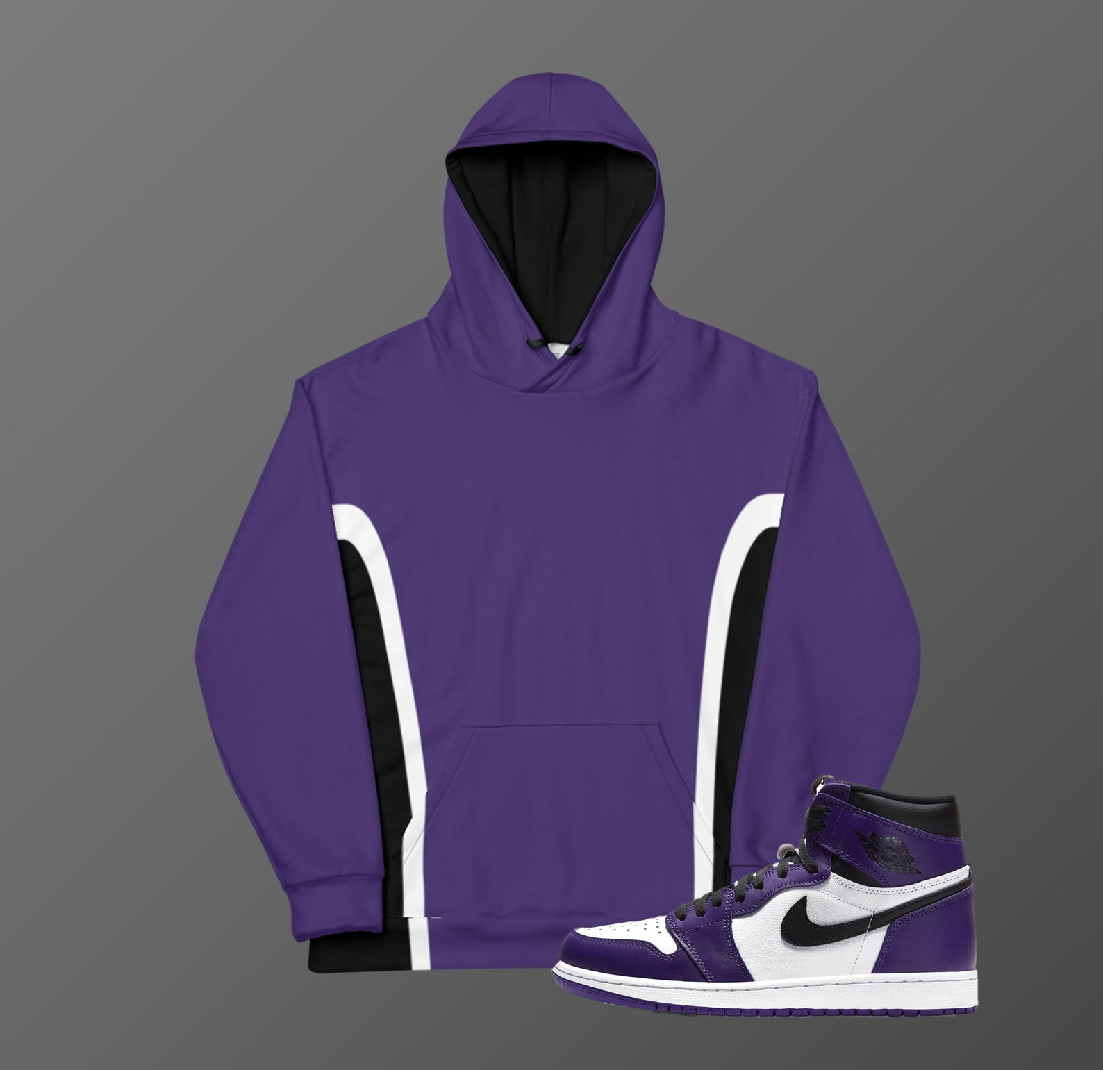 purple jordan hoodie
