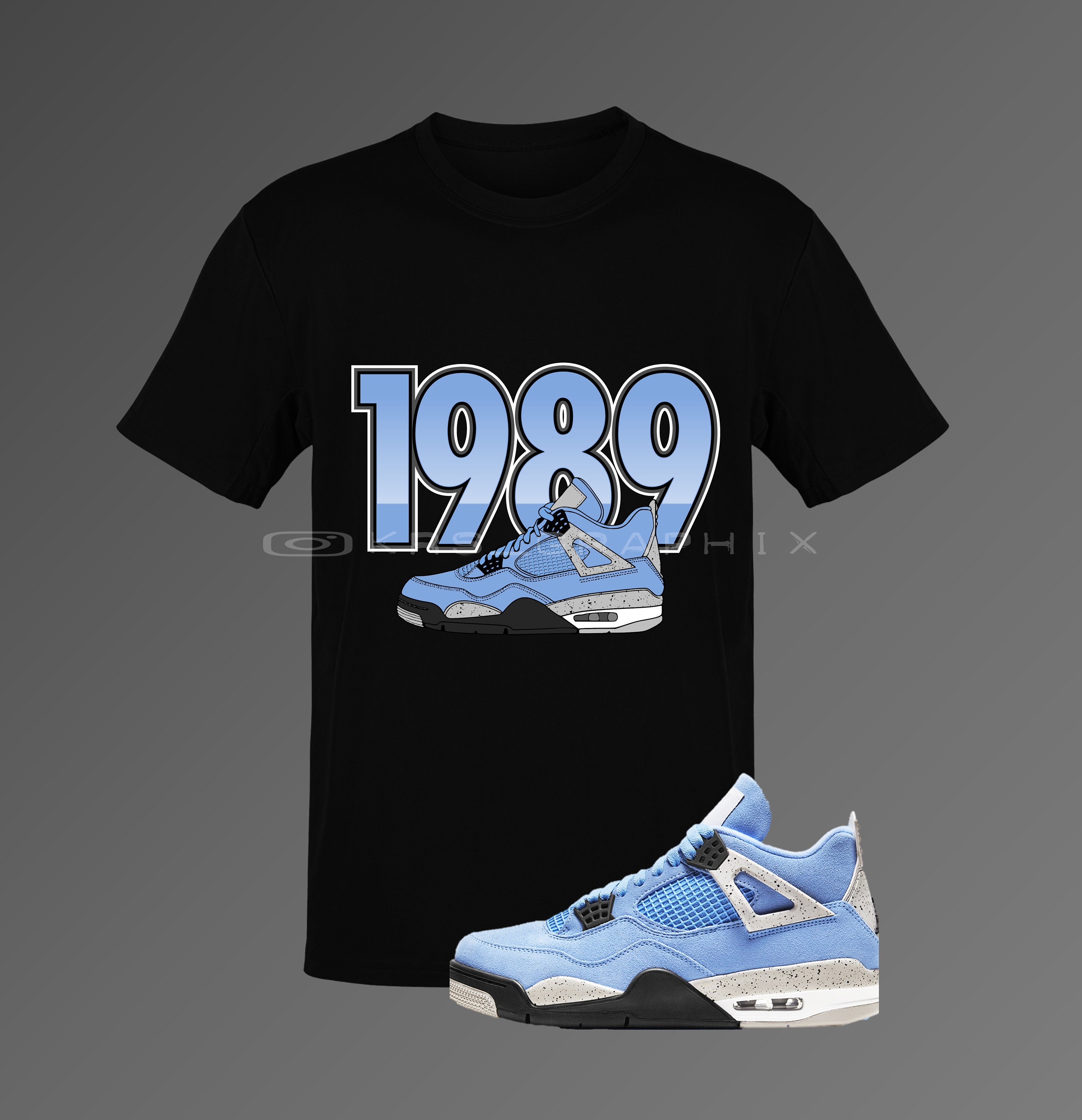 Shirt Match Jordan 4 UNC UNC 4s 