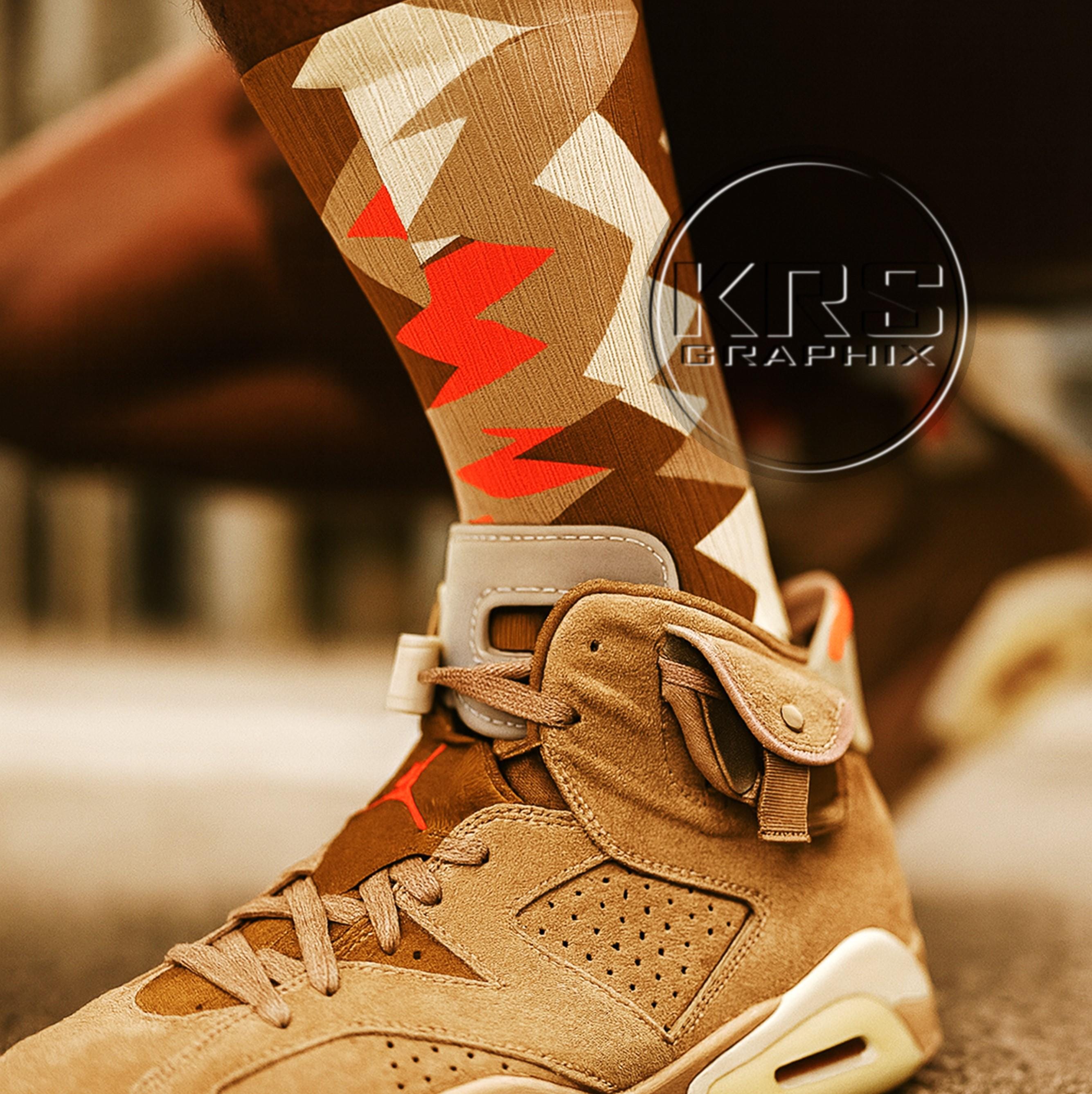 Socks Match Jordan 6 British Khaki - British Khaki 6s Socks - Etsy