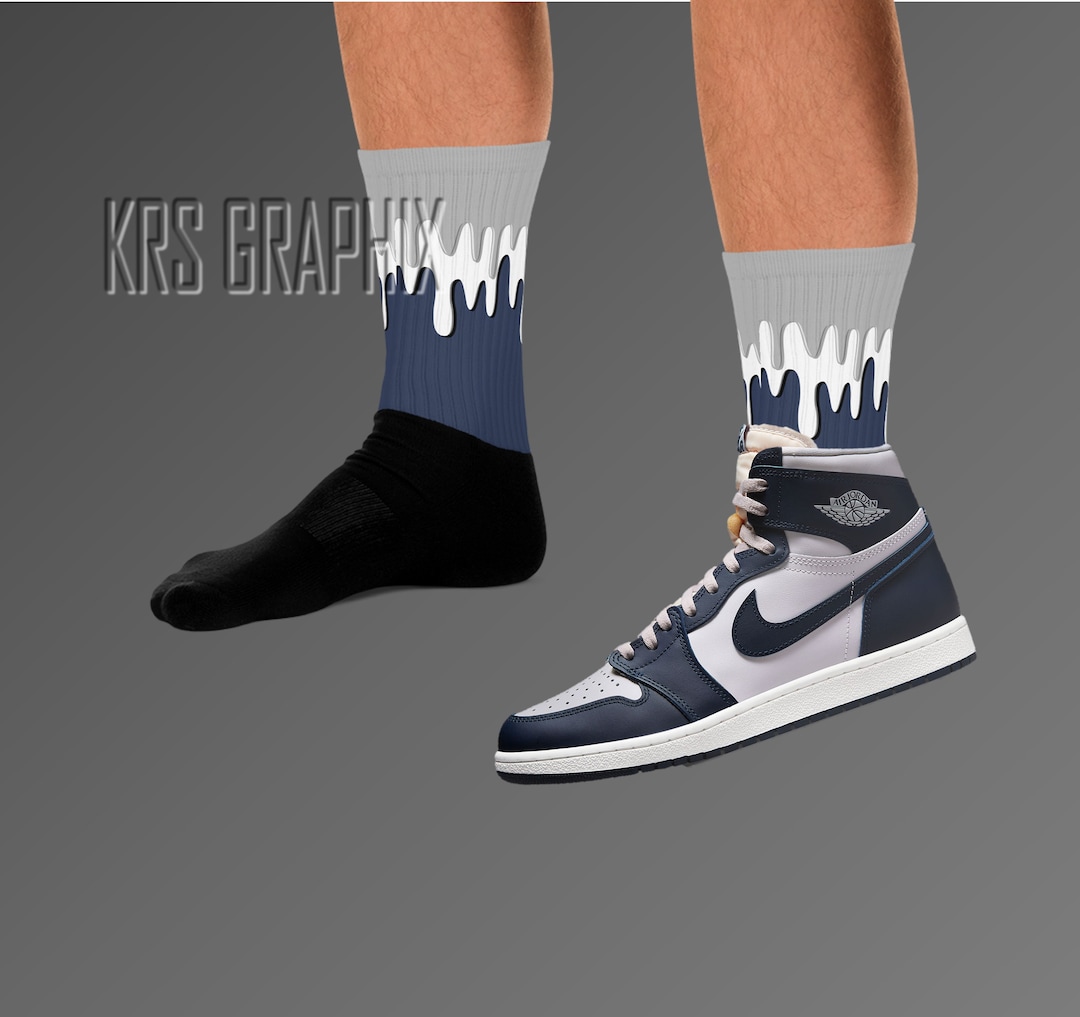 Buy Georgetown Socks Georgetown Socks Georgetown 1S Socks Socks to  Match Jordan Dripping Online in India