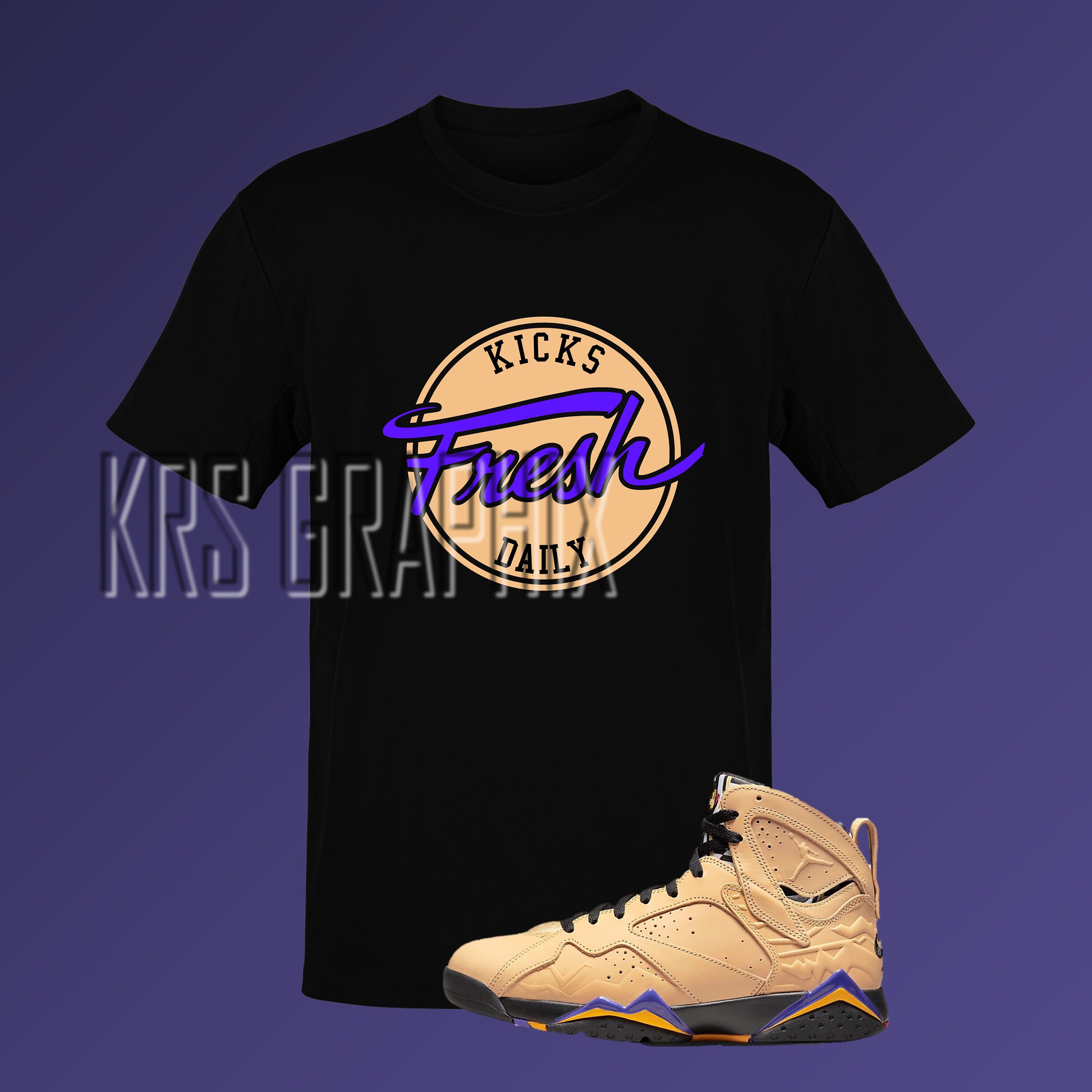 Afrobeats Shirt | Afrobeats 7 Shirt | Afrobeats 7s Shirt | Jordan 7 Shirt - Sneaker Matching Gift | Jordan Afrobeats | Jordan Shirt Purple