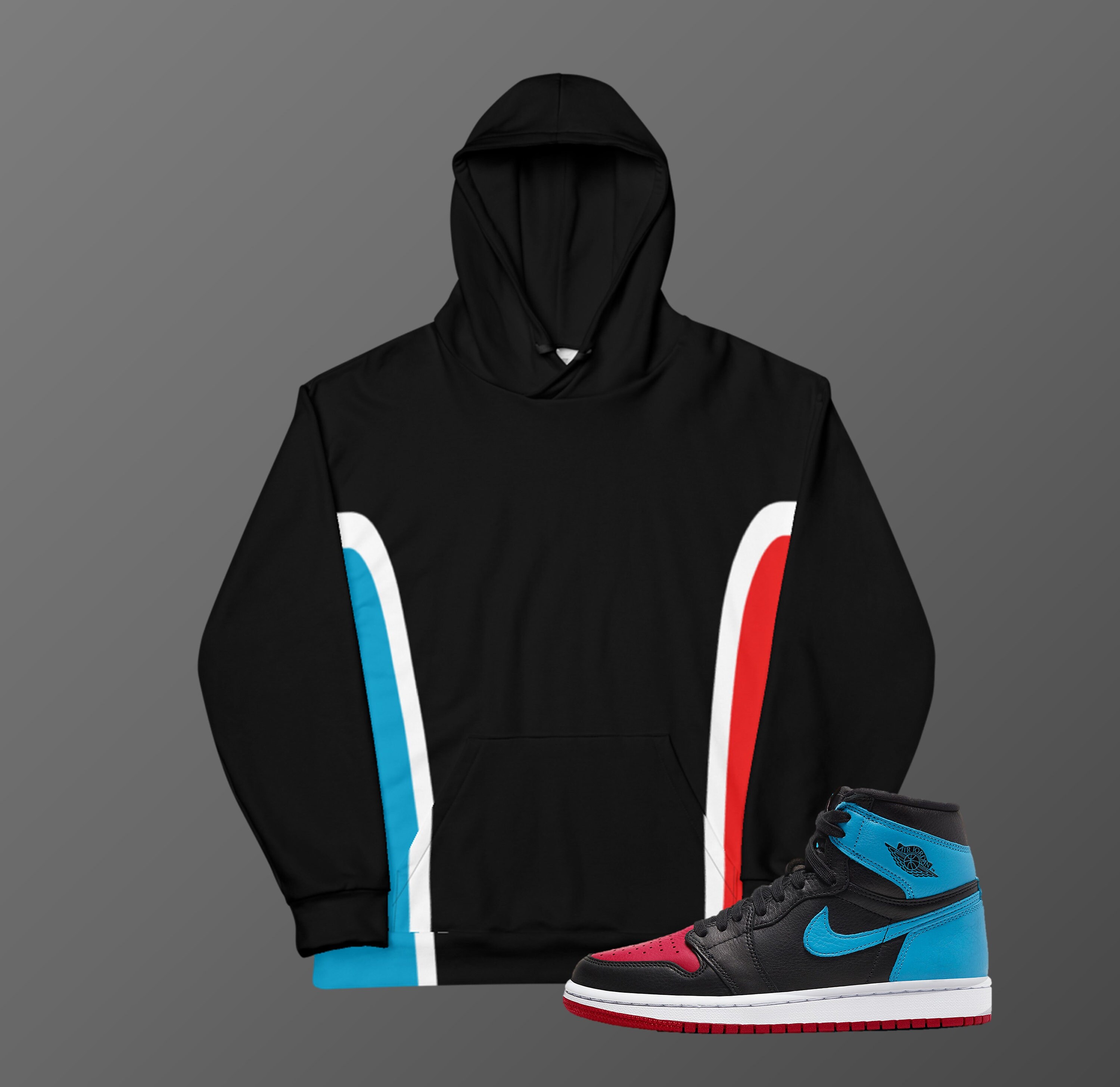 jordan 1 unc to chi hoodie