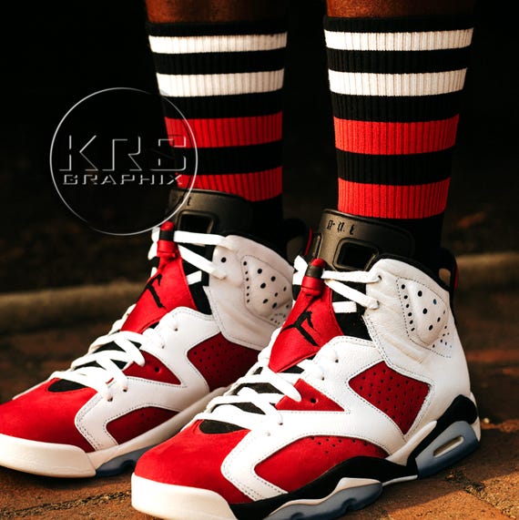 jordan 6 carmine laces