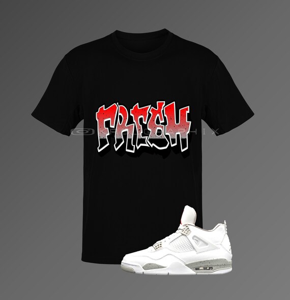 White oreo 4s shirts Clearance