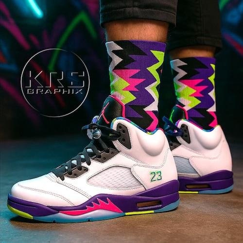 Socks Match Jordan 5 Alternate Bel Air - Alternate Bel Air 5s