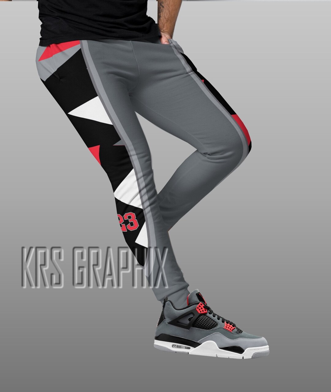 Jordan Infrared Joggers Infrared Retro 4s Unisex Joggers