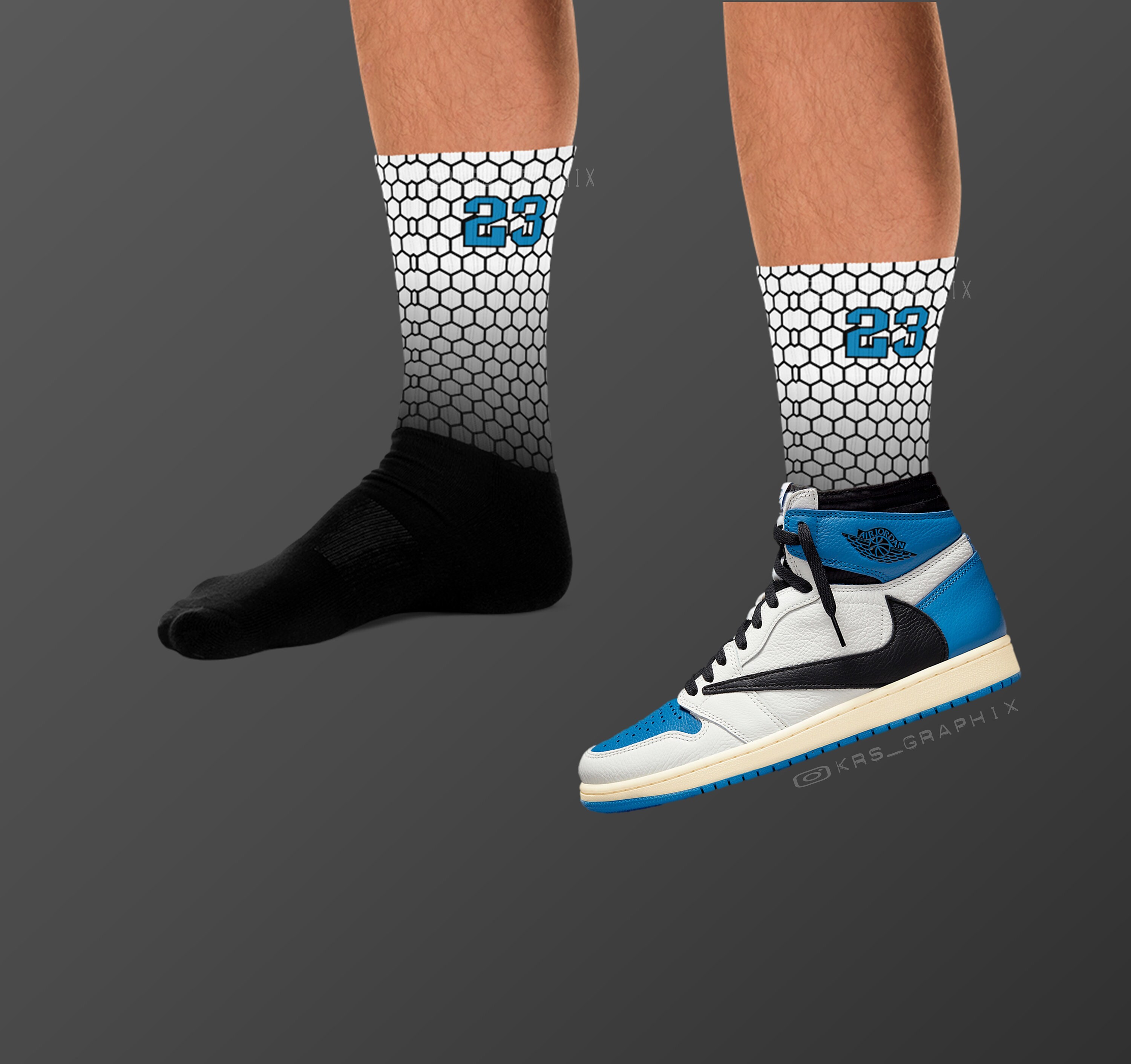 Socks Match Jordan 1 Fragment Fragment 1s Socks 23 | Etsy