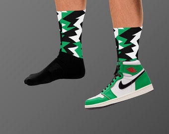 Socks Match Jordan 1 Lucky Green - Lucky Green 1s Socks