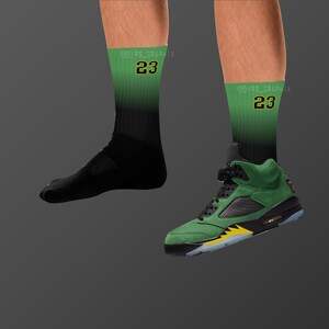 Socks Match Jordan 5 Oregon - Oregon 5s Socks 23