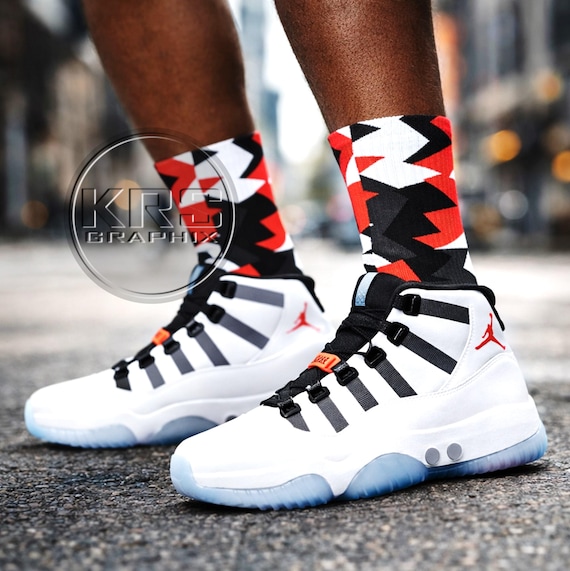 Socks Match Jordan 11 Adapt - Adapt 11s Socks - Etsy display picture 2