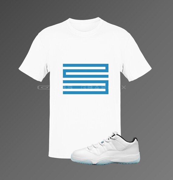 jordan 11 low legend blue matching shirt