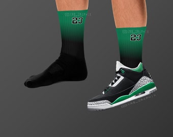 Calze Air Jordan 1 Crew Nero con Strisce Verde Pino per NIKE | Etsy Italia