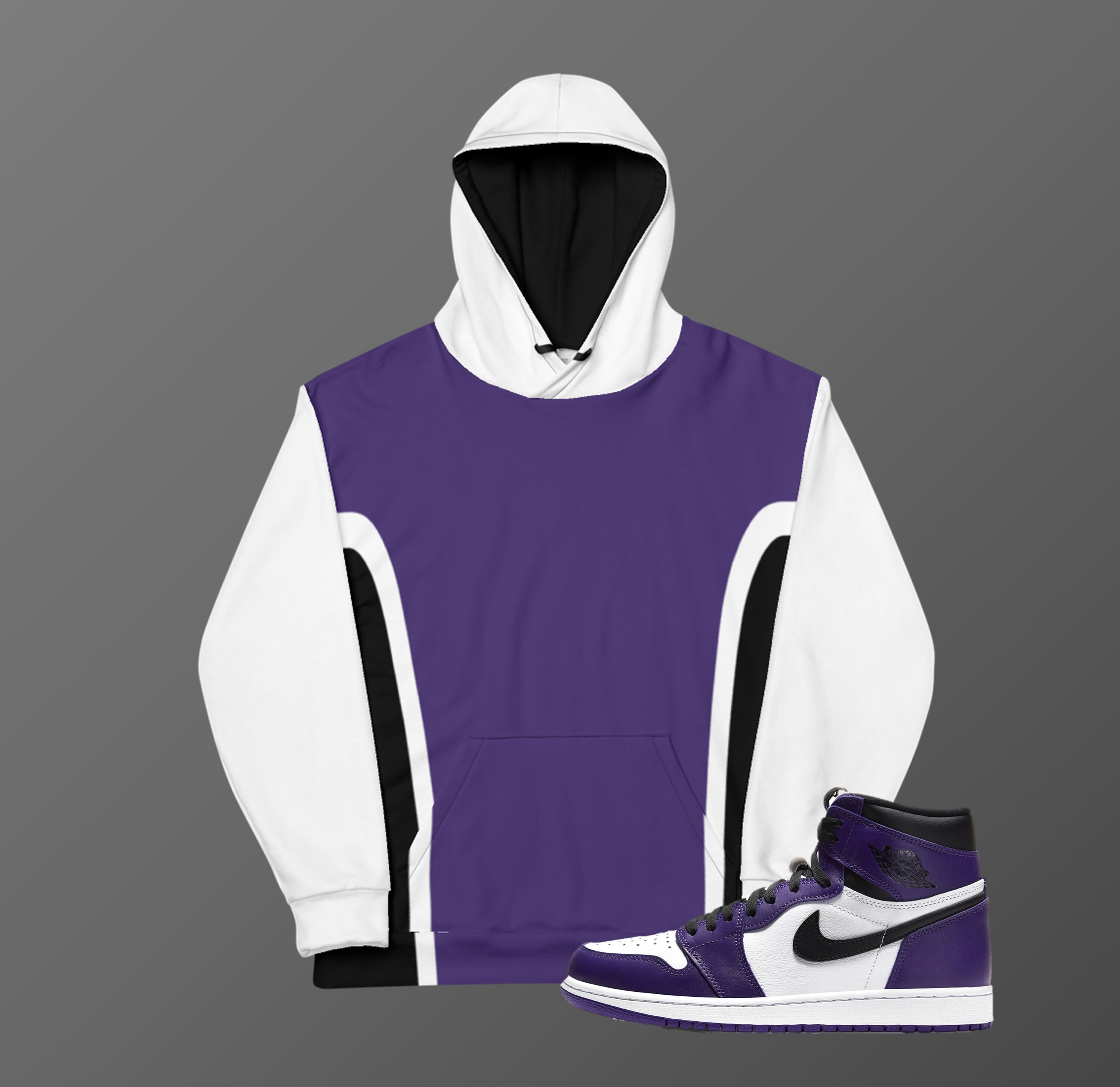 Purple and white jordan hoodie discount