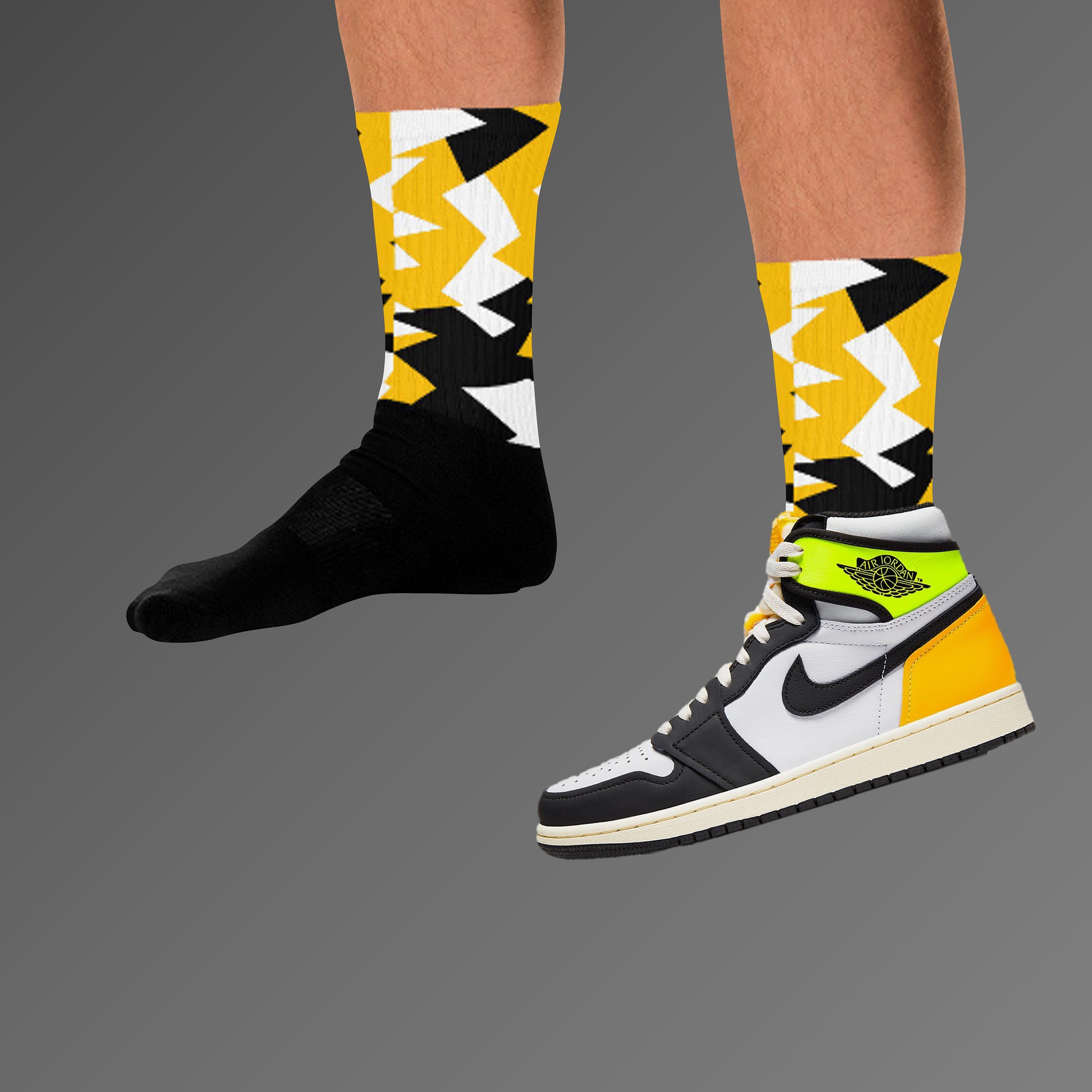 Socks Match Jordan 1 Volt Gold Volt Gold 1s Socks - Etsy New Zealand