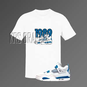 MJ(4) T-Shirt Match Jordan 4 University Blue