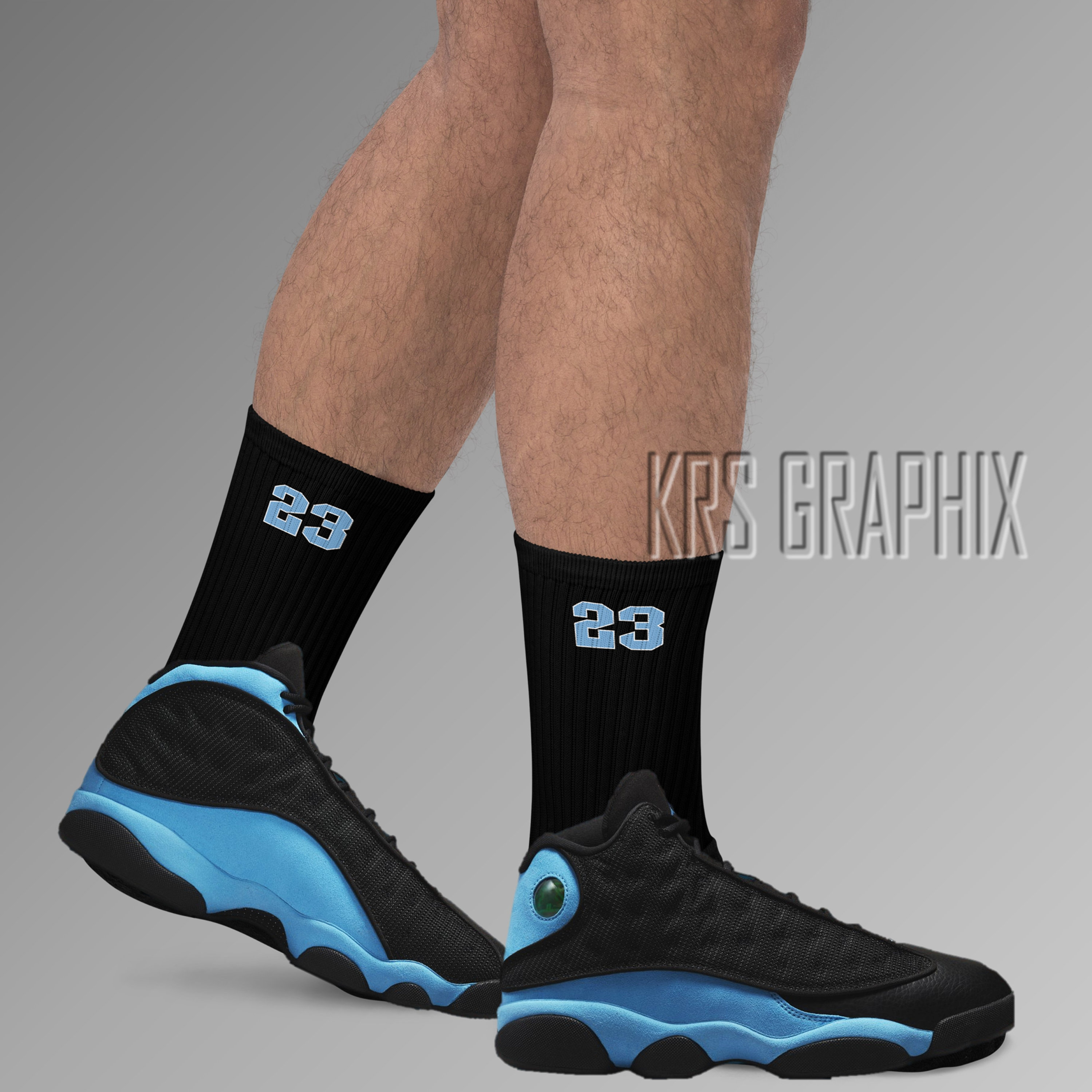 University Blue Mid Jordans On Feet J1 High University Blue On