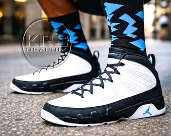 Calcetines Jordan 9 UNC - Calcetines UNC 9s 23