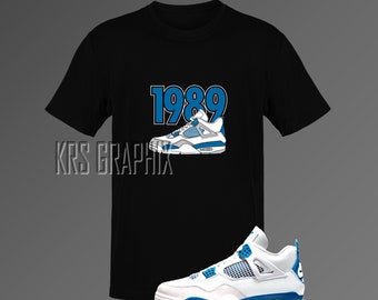 T-Shirt passend zum Jordan 4 Military Blue – „1989 Jordans“