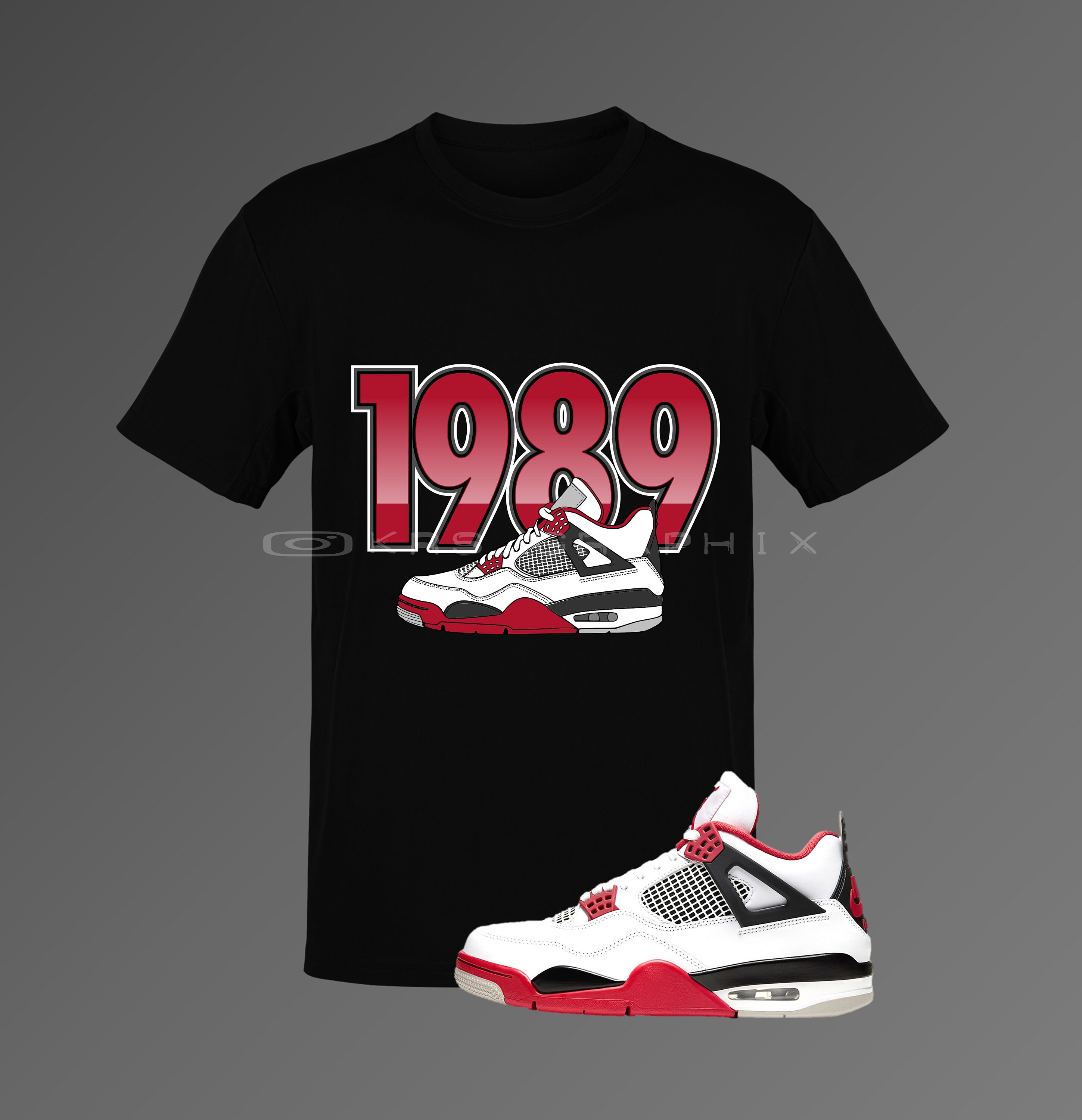 Red Cement Jordan Fire Red Clothing Custom Jordans 4s Fire Red