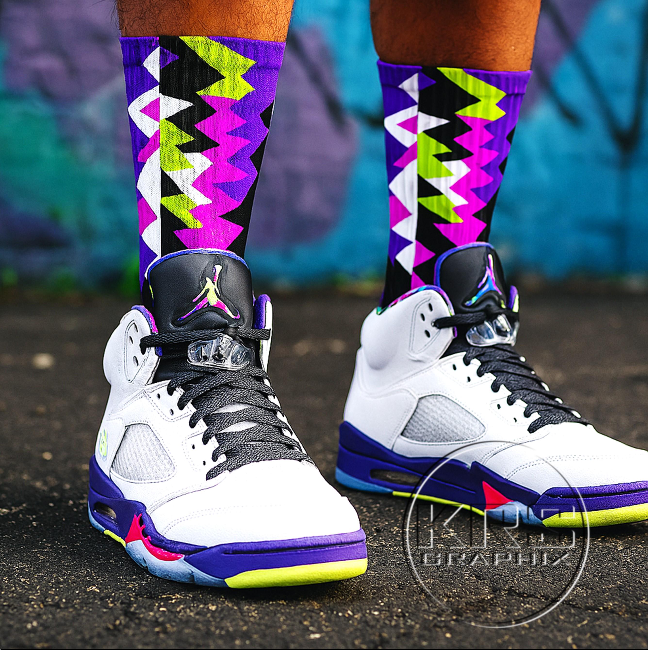 bel air 5s on feet