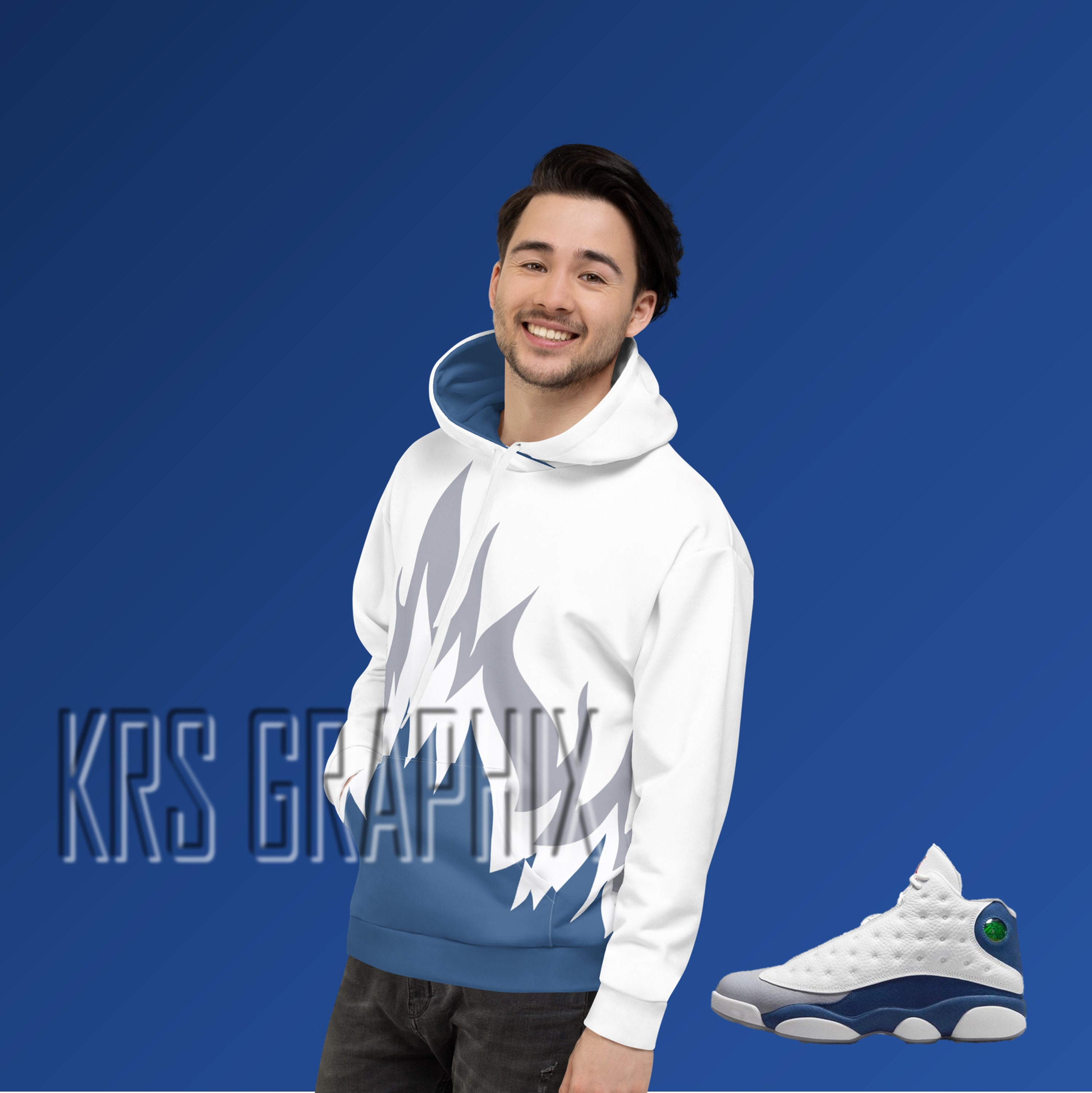 french blue jordan hoodie