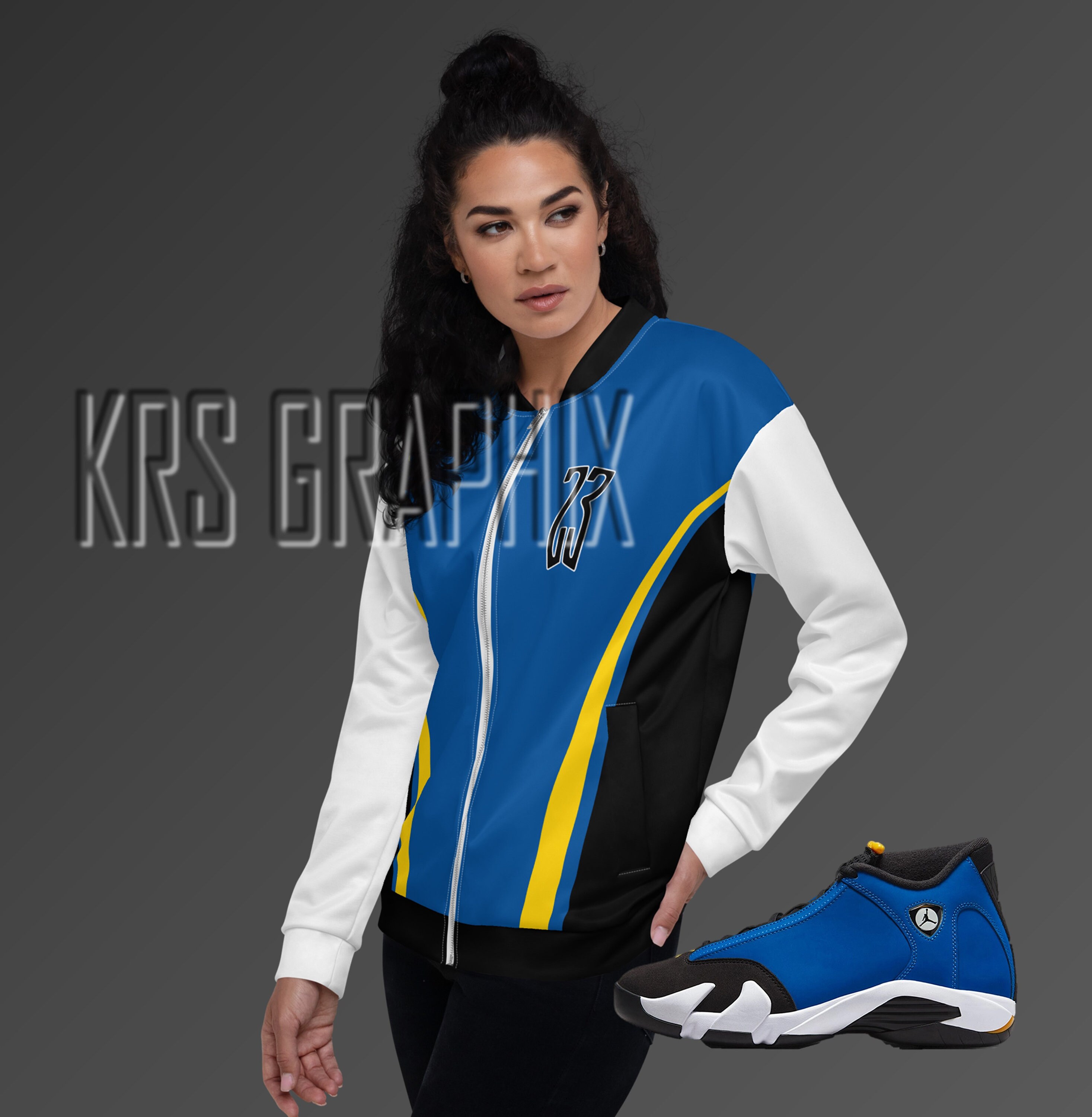 Jacket to Match Jordan 14 Laney 23 Two Tone Etsy Hong Kong