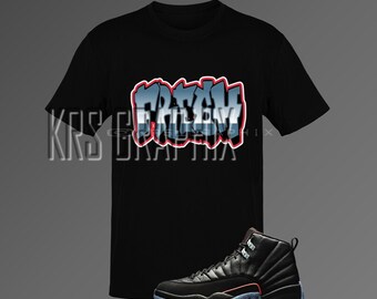 jordan 12 utility matching shirt
