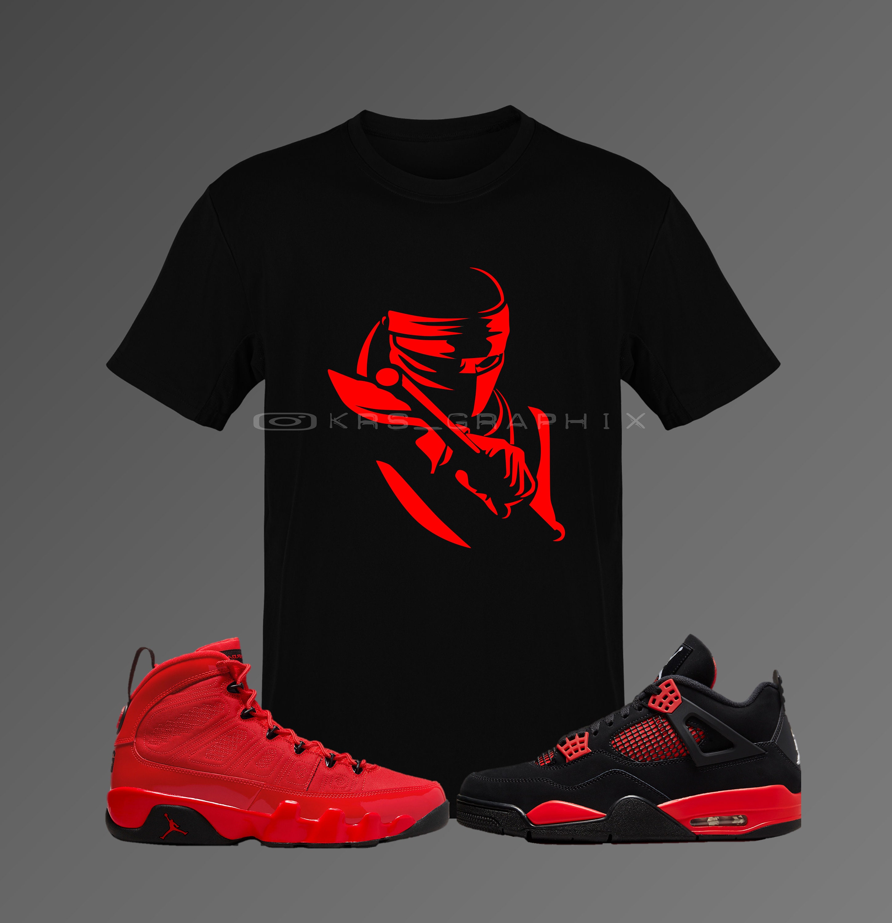 red air jordan outfit