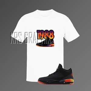 T-shirt abbinata alla Jordan 3 Balvin Rio - &#39;1988 Jordans&#39;