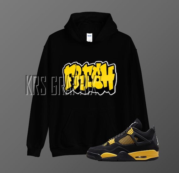 yellow and black jordan hoodie