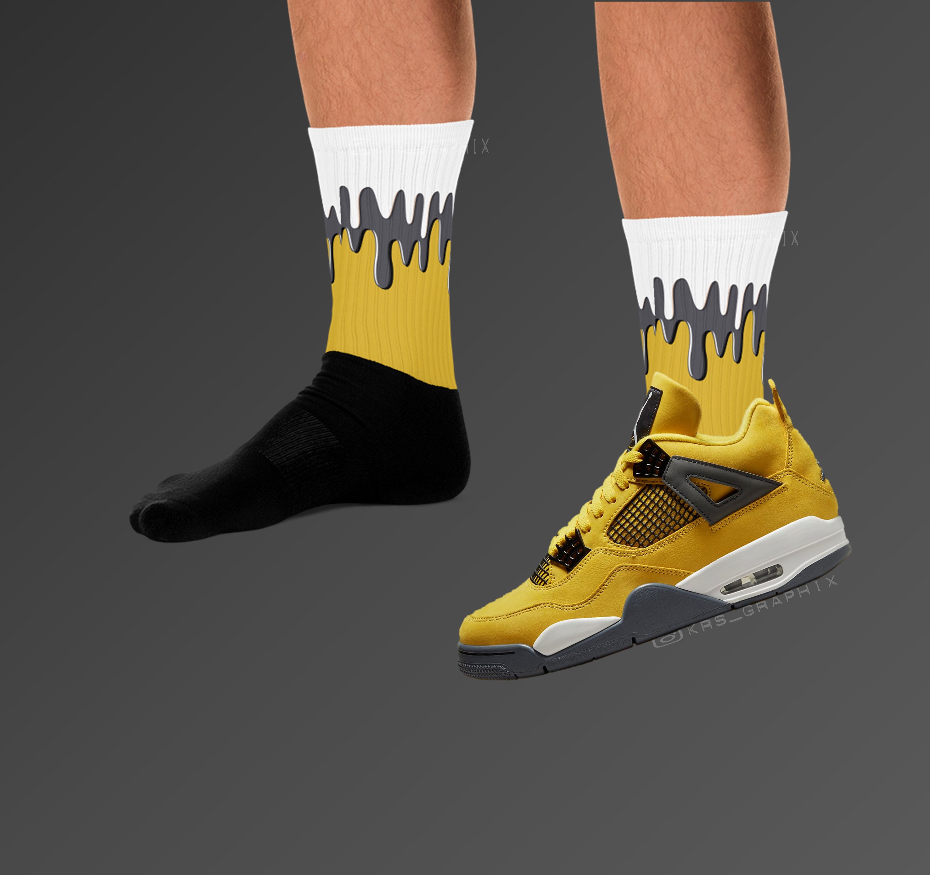 jordan 4 lightning socks