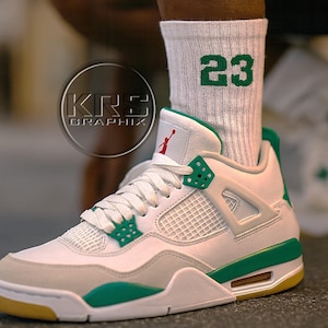 Pine Green Sb Socks | Pine Green Sb 4 Socks | Pine Green Sb 4S Socks | Socks To Match Jordan 4 | 23&#39;S