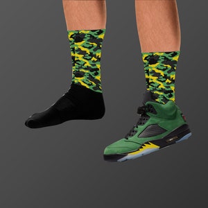Socks Match Jordan 5 Oregon - Oregon 5s Socks